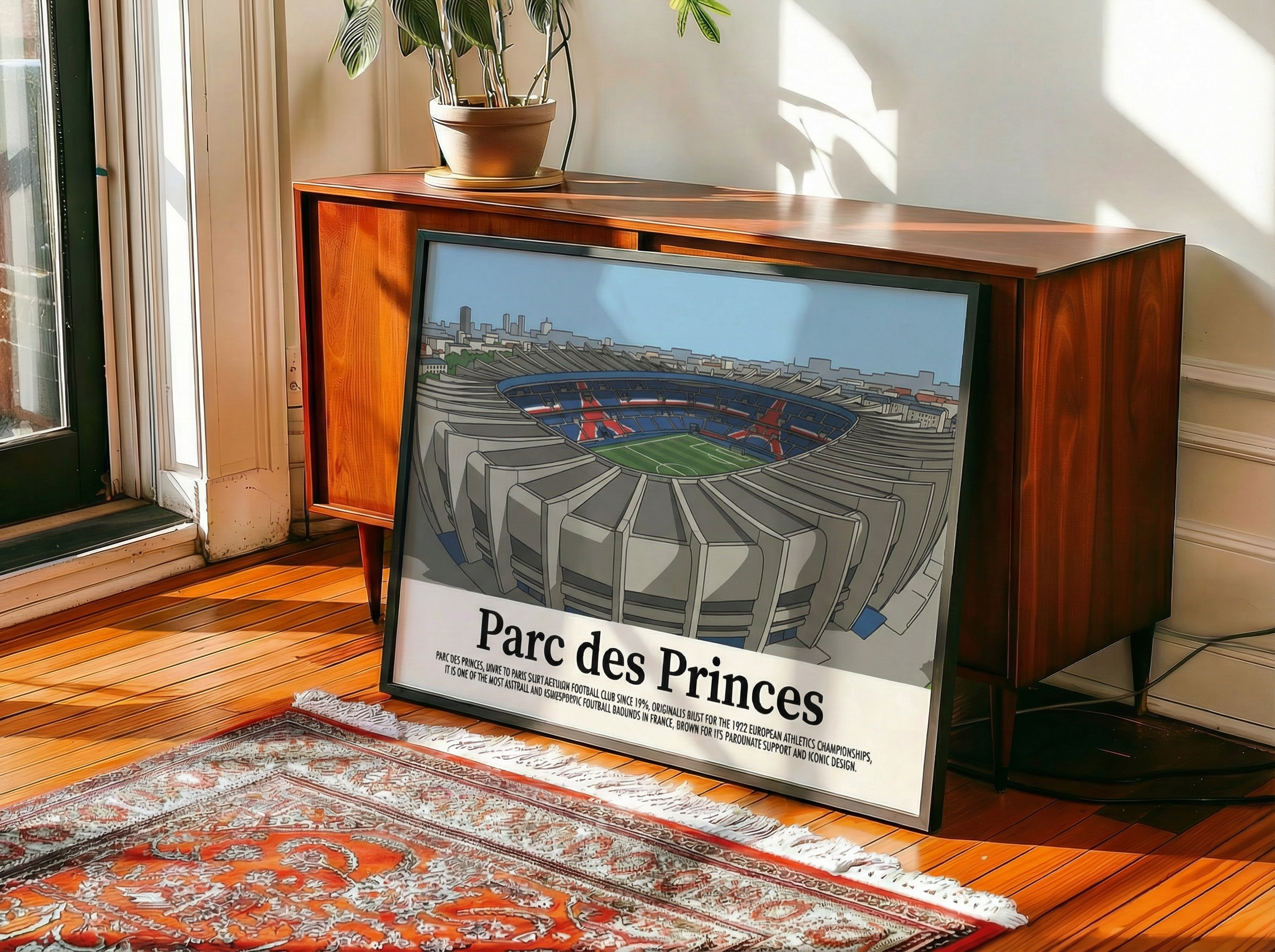 Framed Parc des Princes poster