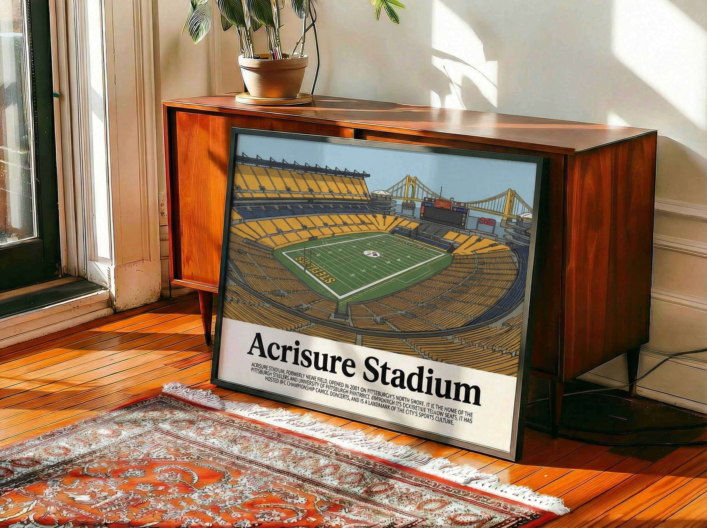 Framed Acrisure Stadium poster