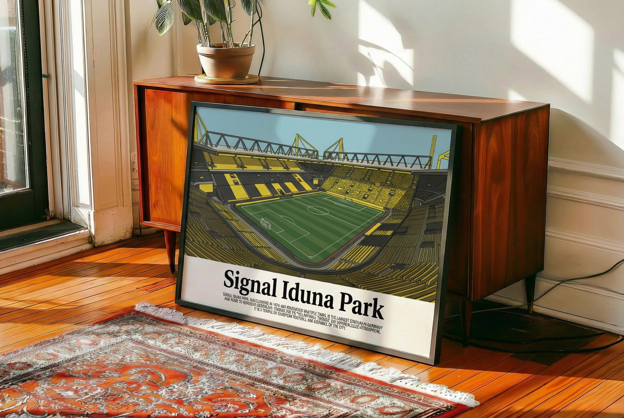 Framed Signal Iduna Park poster