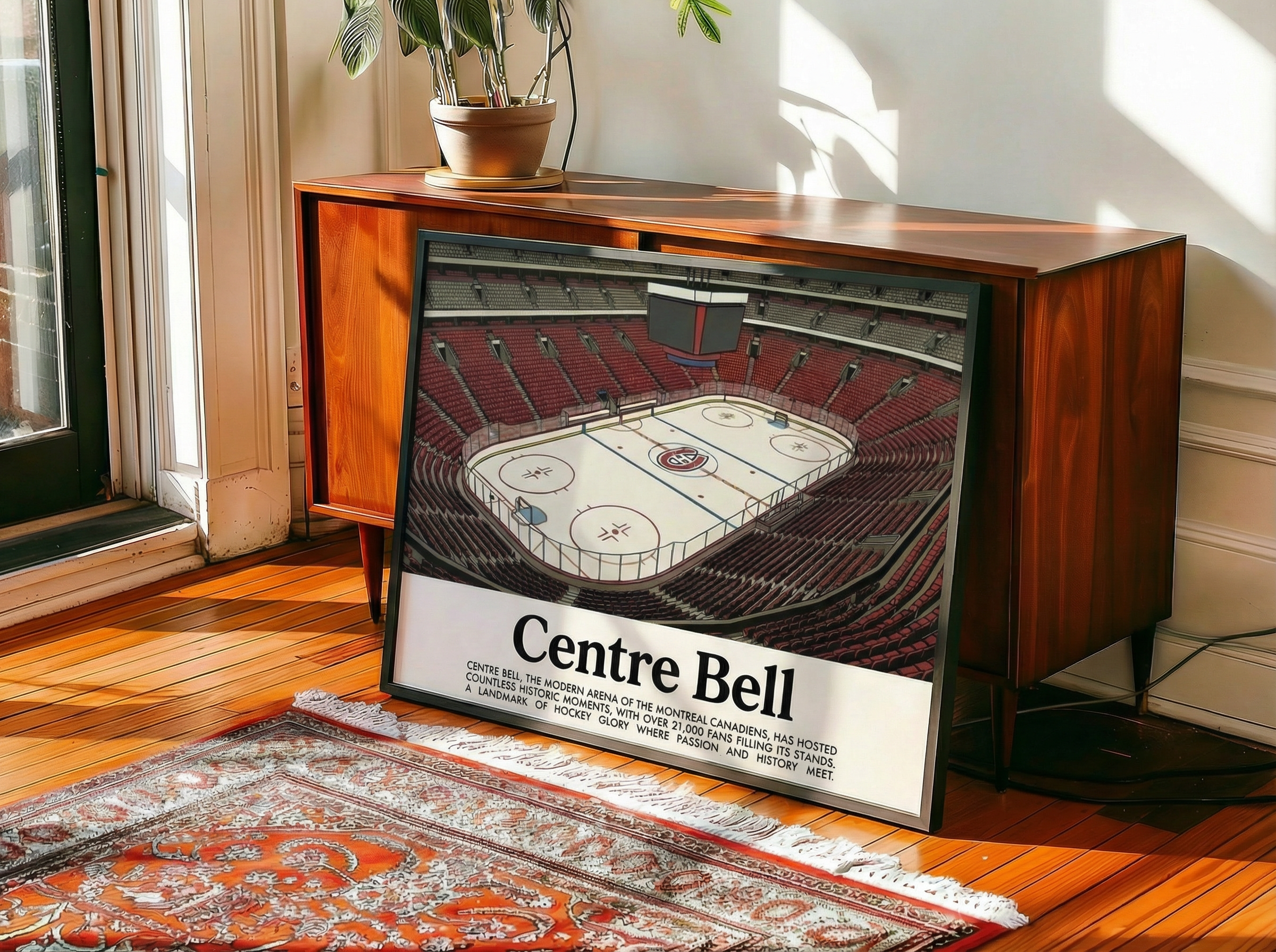 Framed Centre Bell poster