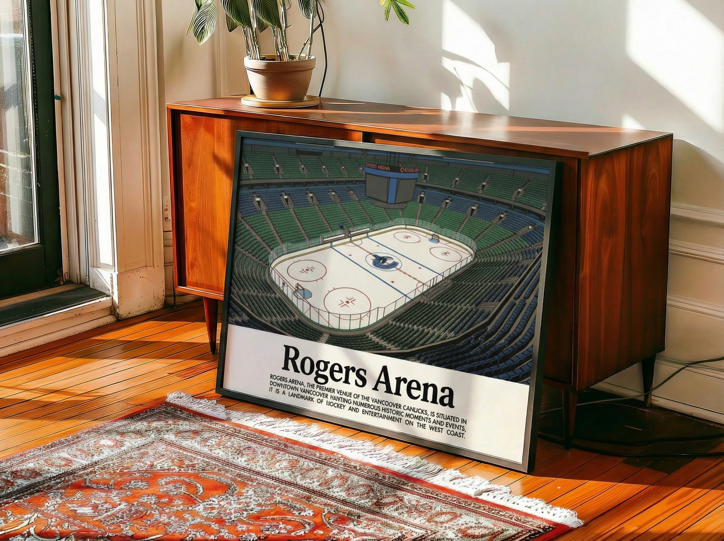 Framed Rogers Arena poster