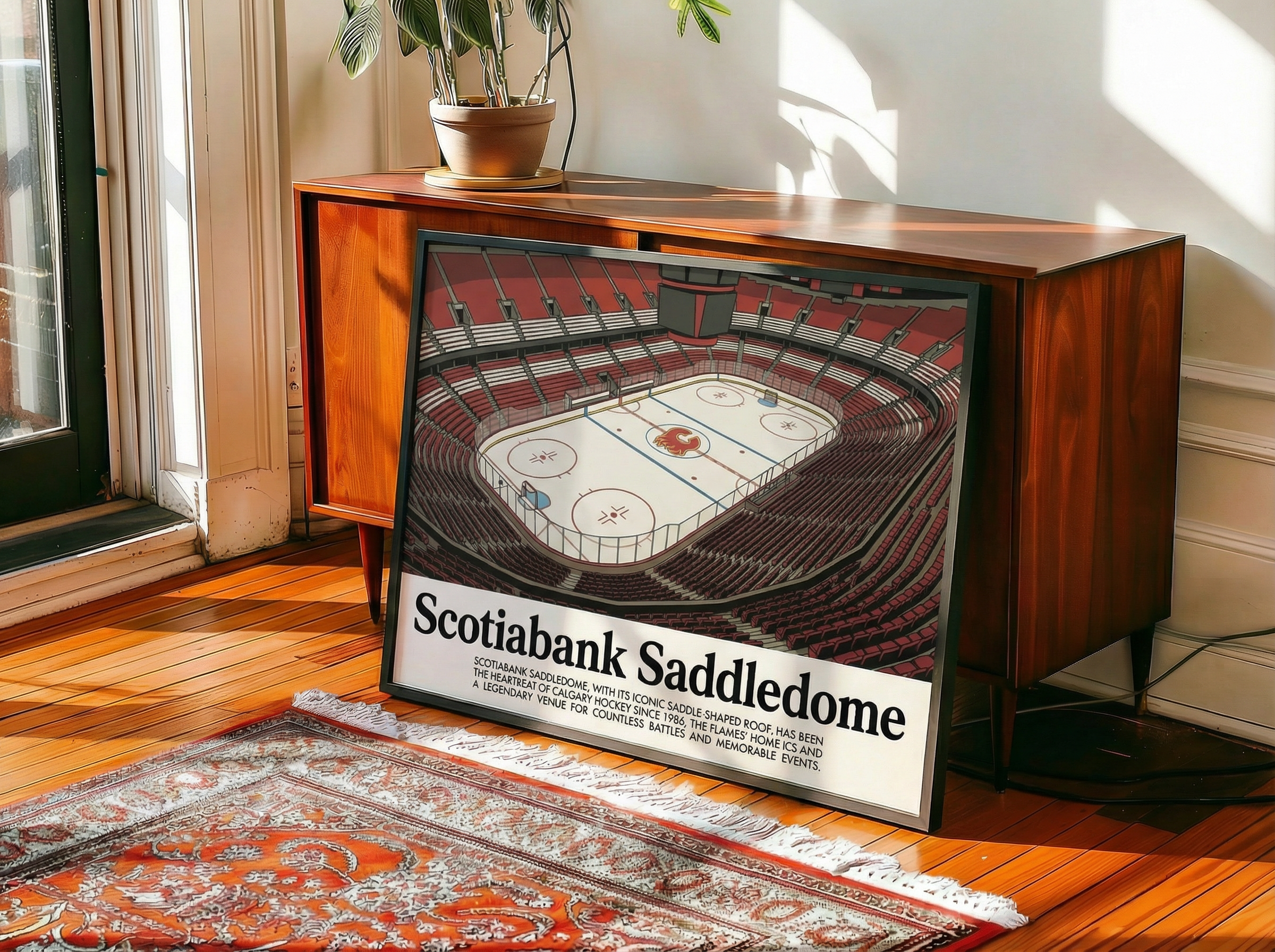 Framed Scotiabank Saddledome poster